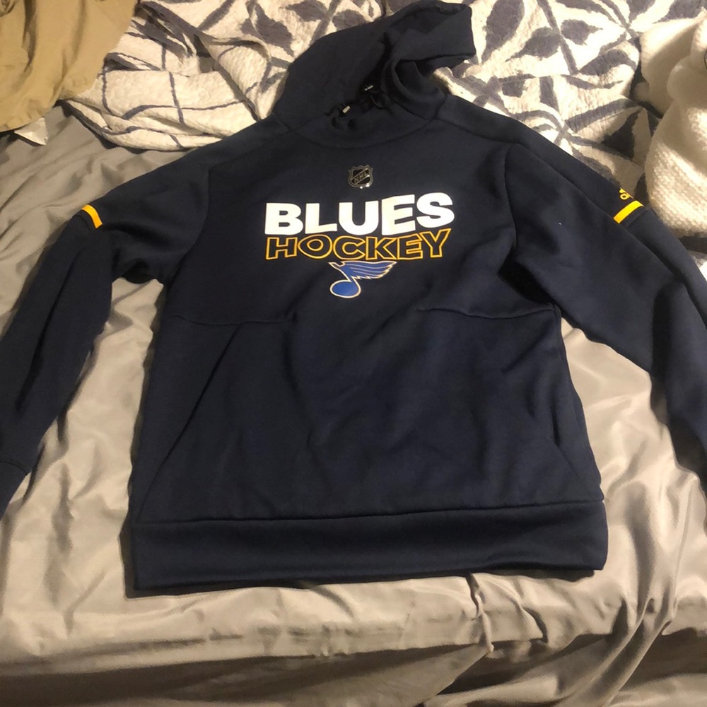 Blues adidas hoodie